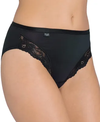 Romance Tai - Kanten dames heup slip - Kanten dames onderbroek - Comfort ondergoed - 44 - Zwart | Dames slip - Onderbroek - Ondergoed - 44 - - 44
