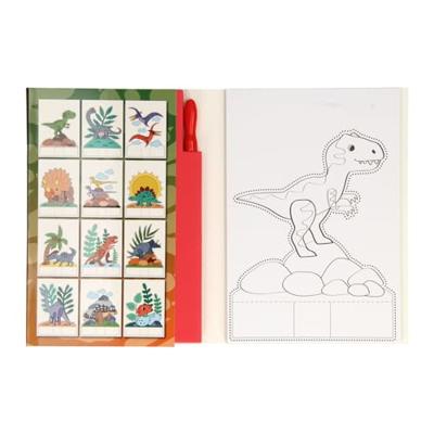 Prikblok dieren met 12 prikkaarten