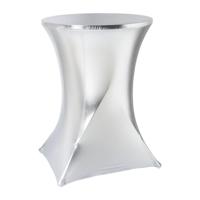 Statafelrok - zilverkleurig - ø80x110 cm - thumbnail