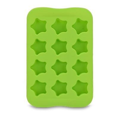 Siliconen chocolade mal lade creatieve geometrie gevormde Ice Cube cake decoratie schimmel vorm: ster (groen)