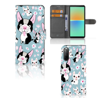 Sony Xperia 10 IV | Telefoonhoesje | Met pasjeshouder | Hondjes - thumbnail