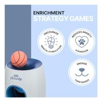 TRIXIE DOG ACTIVITY STRATEGIESPEL BALL&TREAT WIT / BLAUW - thumbnail