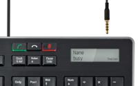 Fujitsu KB950 Phone toetsenbord USB QWERTY Amerikaans Engels Zwart - thumbnail