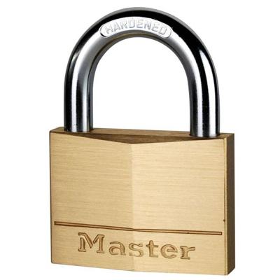Masterlock 60mm - 30mm hardened steel shackle, 9mm diam. - double locking - 5-pin - 160EURD Masterlock 60mm - 30mm hardened steel shackle, 9mm diam. - double locking - 5-pin - 160EURD