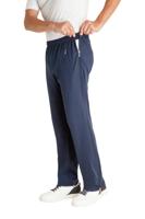 Heren trainingsbroek of revalidatiebroek met rits blauw - thumbnail