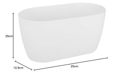 Elho brussels orchideeën pot duo 25 cm wit