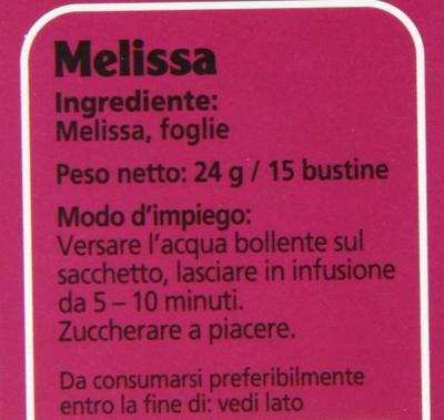 Floradix Citroen Melisse Thee 15 zakjes