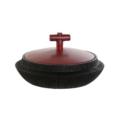 Tibor Home ESPRIT Zwart Rood Hars Orientaals 28 x 28 x 15 cm