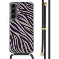 Samsung Galaxy S23 Plus hoesje met zwart koord - Wavy twist - thumbnail