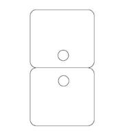 Byoux-kaartje type 22 - bxh 60x110 mm - thumbnail