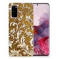 Siliconen Hoesje Samsung Galaxy S20 Barok Goud - thumbnail