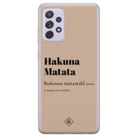 Samsung Galaxy A72 siliconen hoesje - Hakuna matata - thumbnail