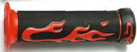 VPARTS Rubber handvat "flame pr. retaining loops red tnt flame decor, 623rj - thumbnail