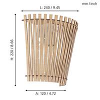 Eglo Wandlamp Sendero licht houtbruin 96195 - thumbnail