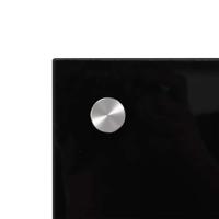 VidaXL Spatscherm keuken 100x60 cm gehard glas zwart - thumbnail