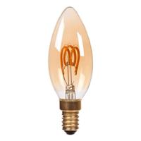 Lucide C35 - Filament lamp - Ø 3,5 cm - LED 3 StepDim (Memory) - E14 - 1x3W 2200K - Amber - thumbnail