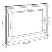 Kelderraam "RISOR" 80x50 cm draai-kiep DIN links wit - thumbnail