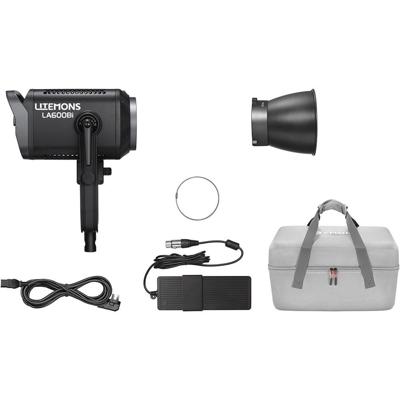 Godox Litemons LA600BI BI Color LED Video Light with Carry bag (black)
