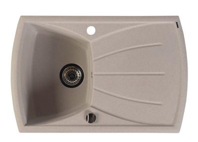 Sapho spoelbak 77x51cm met kraangat beige graniet Sapho spoelbak 77x51cm met kraangat beige graniet