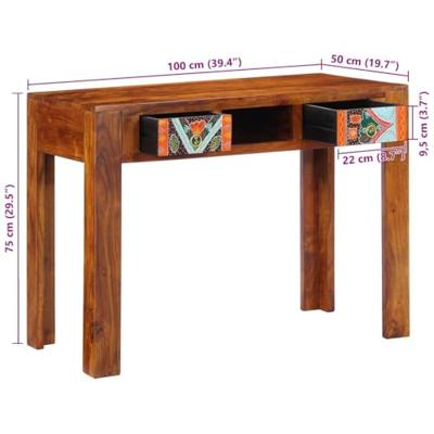 Bureau met lade Bruin 100 x 50 x 75 cm Massief acaciahout