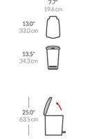 Simplehuman Afvalemmer Slim 10 liter - thumbnail