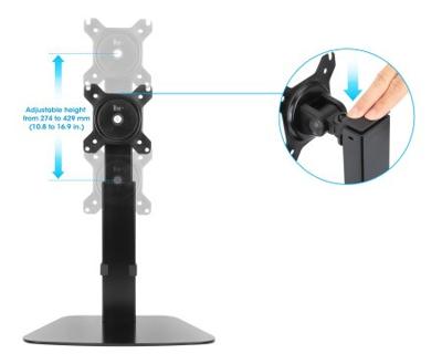 Manhattan 461894 Monitor-tafelbeugel 1-voudig 38,1 cm (15) - 81,3 cm (32) Zwart In hoogte verstelbaar, Kantelbaar en roteerbaar, Zwenkbaar Manhattan 461894 Monitor-tafelbeugel 1-voudig 38,1 cm (15) - 81,3 cm (32) Zwart In hoogte verstelbaar, Kantelbaar en roteerbaar, Zwenkbaar