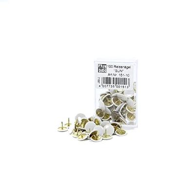 Alco AL-151-10 Punaises Sun 9,5mm Messing Doos A 100 Stuks Wit