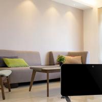 FlinQ Slimme Paneel Verwarmer Zwart - thumbnail