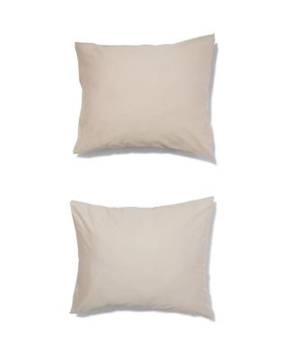 HEMA Kussenslopen 60x70cm satijn zand (zand)