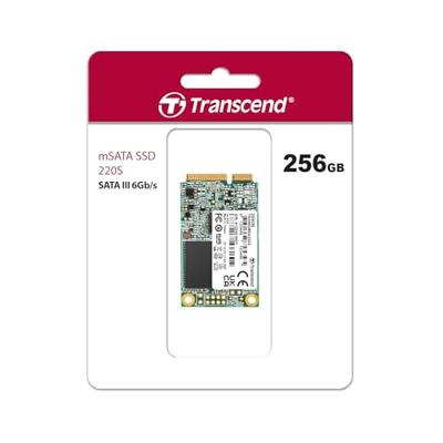 Transcend 220S 256 GB mSATA SSD harde schijf SATA 6 Gb/s Retail TS256GMSA220S Transcend 220S 256 GB mSATA SSD harde schijf SATA 6 Gb/s Retail TS256GMSA220S
