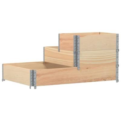 Verhoogde plantenbak 3-laags 120x80 cm massief grenenhout Verhoogde plantenbak 3-laags 120x80 cm massief grenenhout