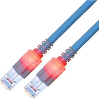 EasyLan S/FTP DualBoot LED Kabel Cat.6 (Class E), LSOH, blauw, 10 m - thumbnail