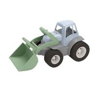 Dantoy tractor met voorlader groen/blauw, 30cm - thumbnail