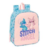 Schoolrugzak Lilo & Stitch Ohana Roze Licht Blauw 22 x 27 x 10 cm - thumbnail