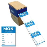 Etiket avery haccp maandag-blauw 40x56mm 500st - thumbnail