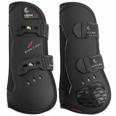 Zandona Carbon Air peesbeschermers zwart maat:l