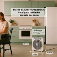 Vloerventilator Grunkel BOX FAN 45 W Grijs - thumbnail