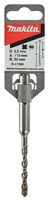 Makita Accessoires P2S: SDS-PLUS boor Lengte 110mm Nuttige lengte 50mm Diameter 5,5mm - B-47298 - thumbnail