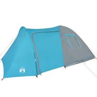 Tent 6-persoons 466x342x200 cm 185T taft blauw - thumbnail