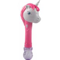 Free and Easy eenhoorn bellenblaas roze 15 cm - thumbnail