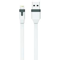 TAB CABLE PLAT CHARGE & SYNCHRO 2.4A USB/LIGHTNING 2M BLANC - thumbnail