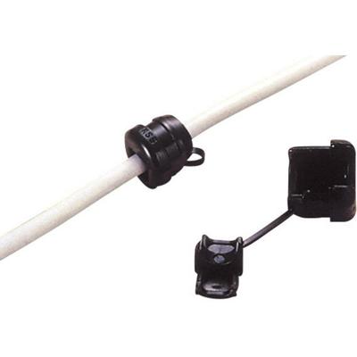 TRU COMPONENTS TC-SRR6P1203 Trekontlasting Klem-Ø (max.): 8.2 mm Plaatdikte (max.): 1.6 mm Polyamide Zwart 100 stuk(s)