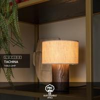 Lucide TACHINA - Tafellamp - 1xE14 - Naturel - thumbnail