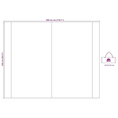 VidaXL Waterbestendige tarp met dak