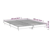 Bedframe zonder matras 160x200 cm spaanplaat grijs Sonoma - thumbnail
