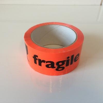 Tape fluor oranje BREEKBAAR FRAGILE