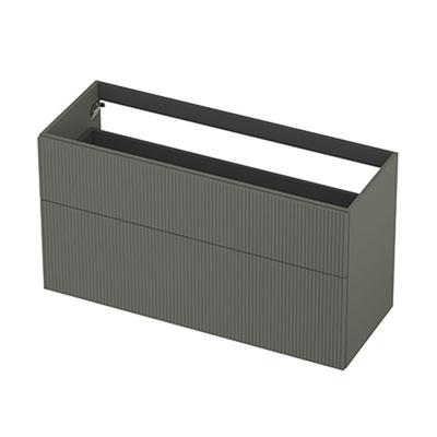 INK - Onderkast 2L A-sym Gelakt Gefr. Front - 1200x450x650 Mm - Mat Beton Groen