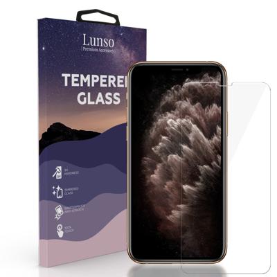 Lunso - iPhone 11 Pro Max - Gehard Beschermglas - Full Cover Screenprotector Lunso - iPhone 11 Pro Max - Gehard Beschermglas - Full Cover Screenprotector