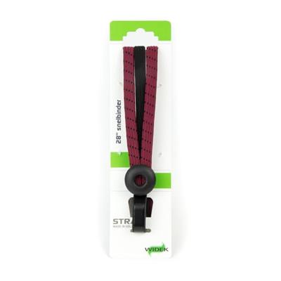 Widek triobinder eye met haak 3x12mm zwart/bordeaux