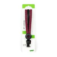Widek triobinder eye met haak 3x12mm zwart/bordeaux - thumbnail